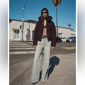 ZARA CABLE KNIT HOODED ANORAK